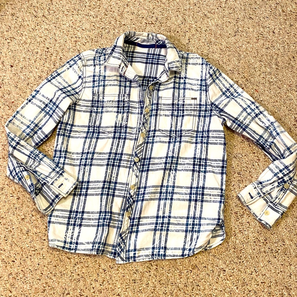 Gramicci blue plaid flannel shirt